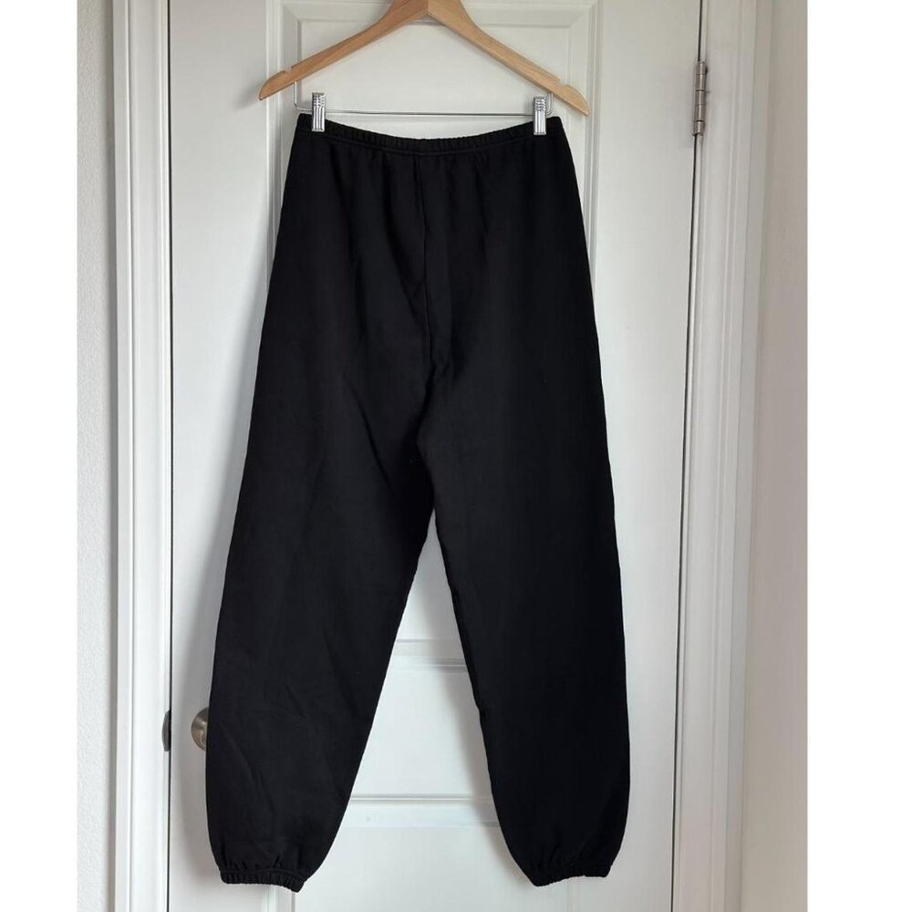 Skims Cotton Fleece Jogger in Onyx, Size Small - Picture 6 of 8